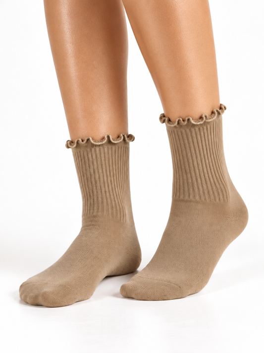 EVERYDAY RUFFLE TAN