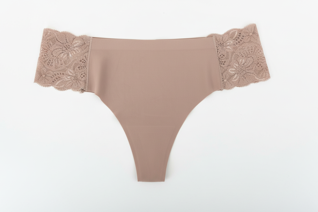 Nude Lace Thong