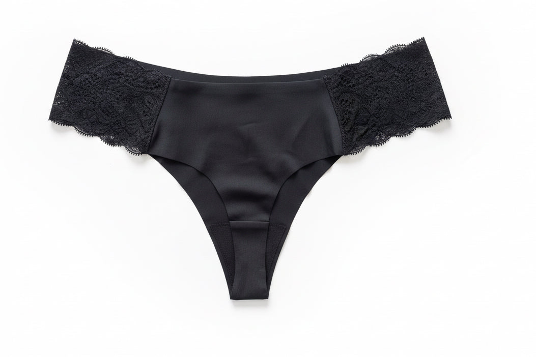 Black Lace Thong